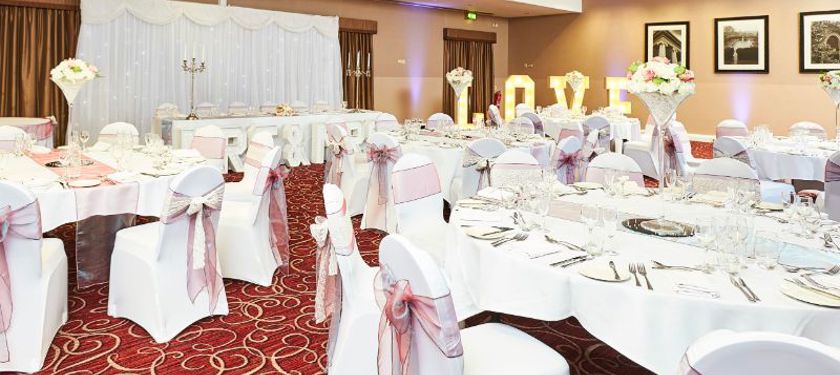wedding breakfast at Eastwood Hall