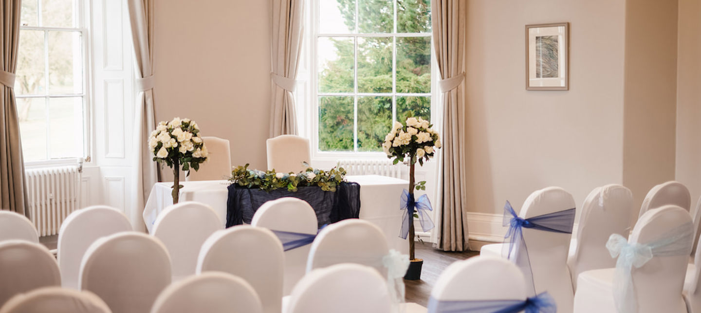 Civil ceremony venue at Eastwood Hall