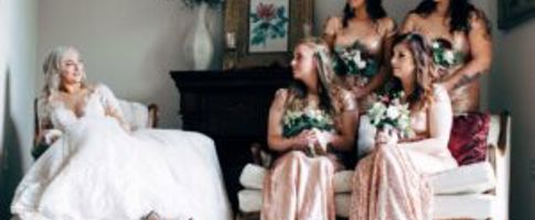 Bridesmaids at a wedding