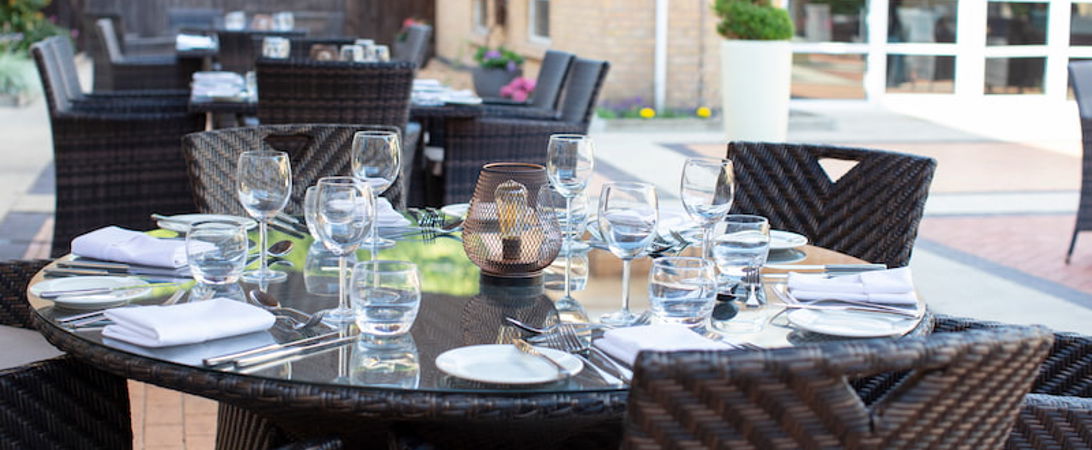 Outdoor dining table