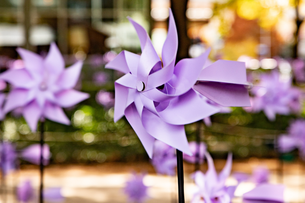 pinwheel wedding table decorations