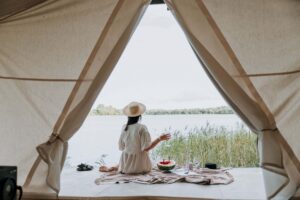 How to Celebrate a 50th Birthday Without a Party glamping