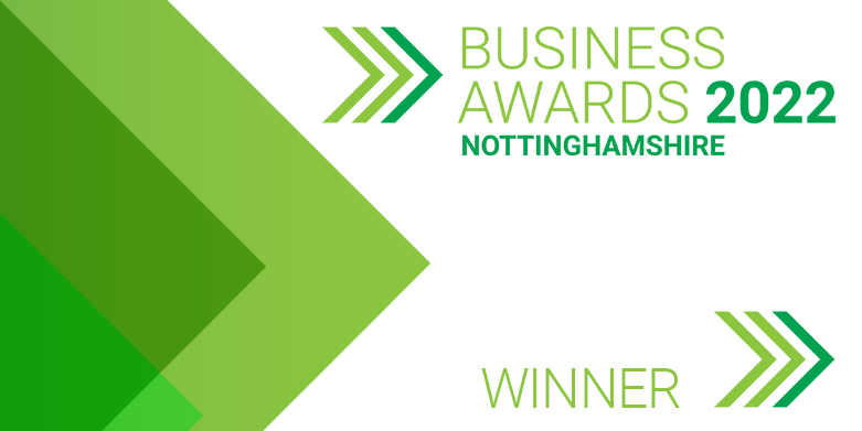 2022 Nottinghamshire Business Awards Winner